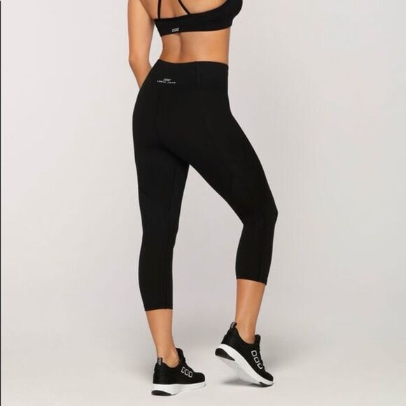 Lorna Jane Booty Support 7/8 Tight Black Leggings Core Stability, Women’s Medium - Picture 1 of 16